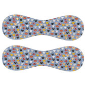 おもしろい猫パターン青 ソフトボール (パネル)