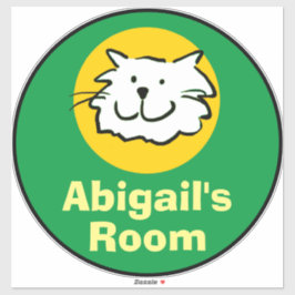 おもしろい猫マンガの子ども用ステッカー シール