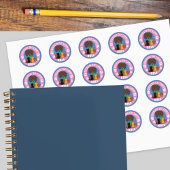 おもしろい猫レディールールステッカー ラウンドシール