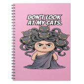 おもしろい猫好きが猫を見ない ノートブック (正面)