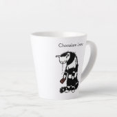 おもしろい猫好きチョコ カフェラテマグ (右アングル)