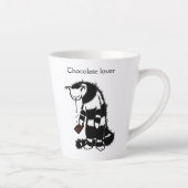 おもしろい猫好きチョコ カフェラテマグ (右)