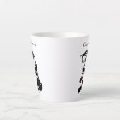 おもしろい猫好きチョコ カフェラテマグ (正面)
