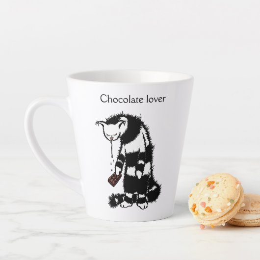 おもしろい猫好きチョコ カフェラテマグ (インサイチュ)