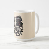おもしろい猫好き引用文デザイン コーヒーマグカップ (正面右)