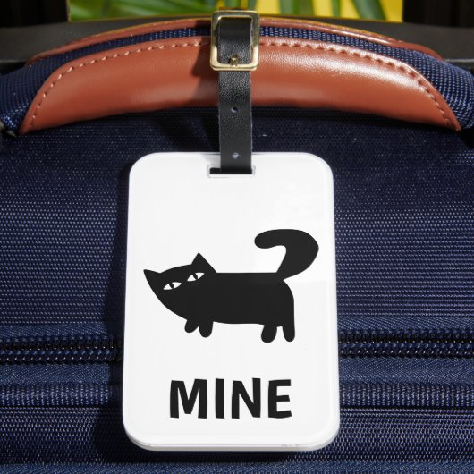 おもしろい猫好き ラゲッジタグ (正面インサイチュ2)