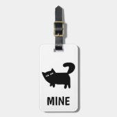 おもしろい猫好き ラゲッジタグ (正面縦)