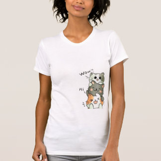 おもしろい猫好きTシャツ Tシャツ