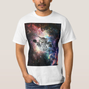 おもしろい猫宇宙 Tシャツ