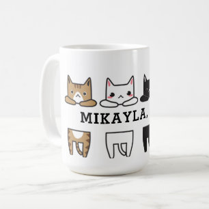 おもしろい猫枠 コーヒーマグカップ