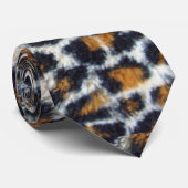 おもしろい猫柄ヒョウ ネクタイ (ロール)