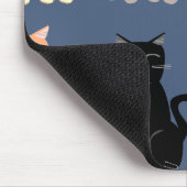 おもしろい猫種タイプマンガパターンアート マウスパッド (コーナー)