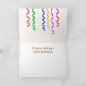 おもしろい猫誕生日 カード (内部)