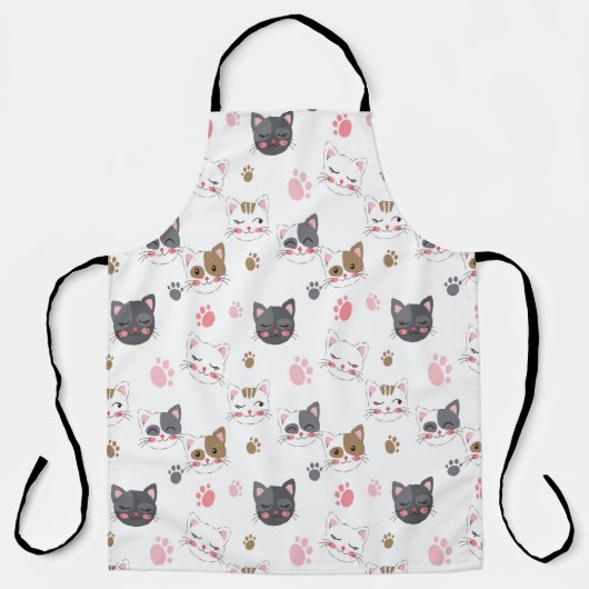 おもしろい猫 エプロン (正面)