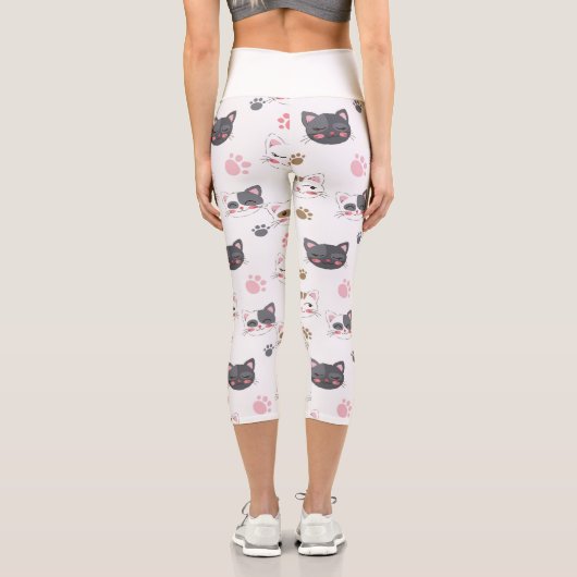 おもしろい猫 カプリレギンス (裏面)