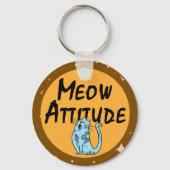 おもしろい猫 キーホルダー (正面)