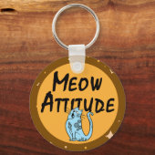 おもしろい猫 キーホルダー (正面)