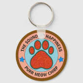 おもしろい猫 キーホルダー (正面)