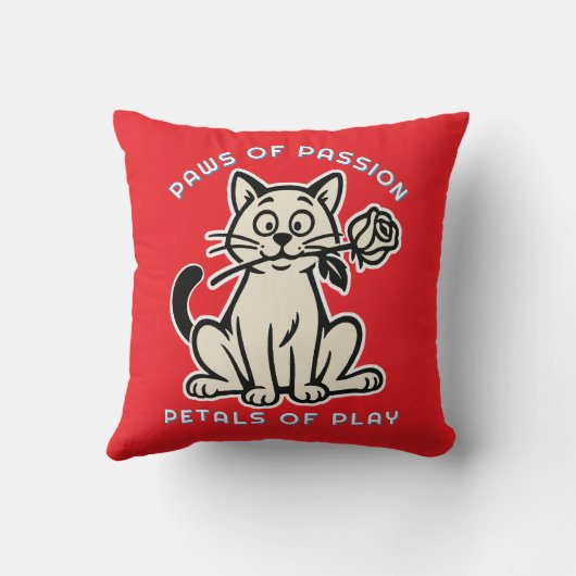 おもしろい猫 クッション (裏面)