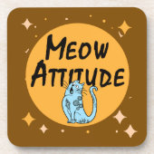 おもしろい猫 コースター (正面)