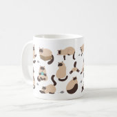 おもしろい猫 コーヒーマグカップ (正面左)