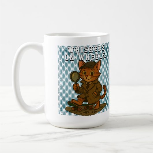 おもしろい猫 コーヒーマグカップ (左)