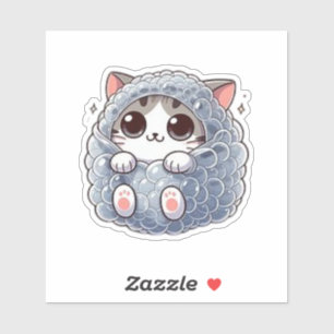 おもしろい猫 シール