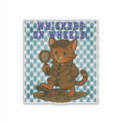 おもしろい猫 シール (正面)