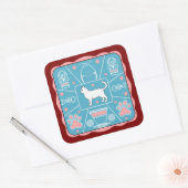 おもしろい猫 スクエアシール (封筒)