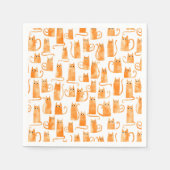 おもしろい猫 スタンダードカクテルナプキン (正面)