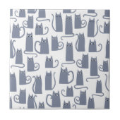 おもしろい猫 タイル (正面)