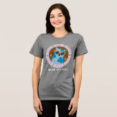 おもしろい猫 トライブレンドTシャツ (正面全面)