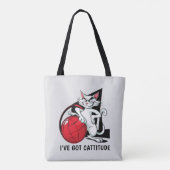 おもしろい猫 トートバッグ (裏面)