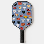 おもしろい猫 ピックルボールラケット (正面)