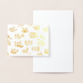 おもしろい猫、ミルク、魔法.v 箔カード (ディスプレー)