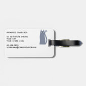 おもしろい猫 ラゲッジタグ (裏面横)