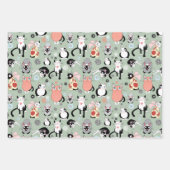 おもしろい猫 ラッピングペーパーシート (正面2)