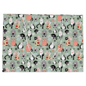 おもしろい猫 ラージペーパーバッグ (裏面)