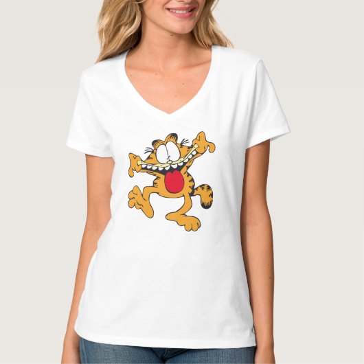 おもしろい猫 Tシャツ (正面)