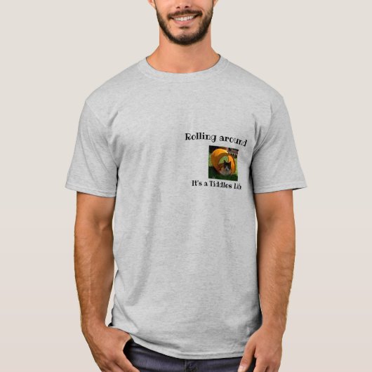 おもしろい猫Tシャツ Tシャツ (正面)