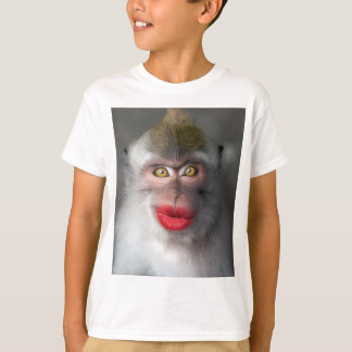 おもしろい猿の唇 Tシャツ