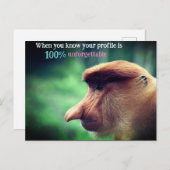 おもしろい猿 シーズンポストカード (正面/裏面)