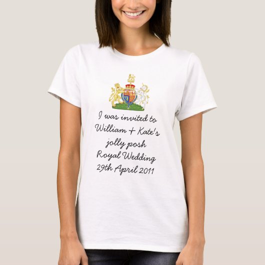 おもしろい王室のの結婚お土産トップ Tシャツ (正面)