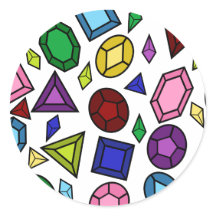 おもしろい王室のレインボージェムストーンとジュエリーパターン