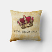 おもしろい王室の頭のみ枕！ クッション (裏面)