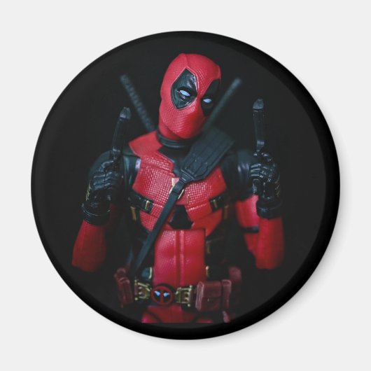 おもしろい玩具すごい写真ヒーロー マグネット (正面)