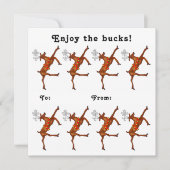 おもしろい現金ギフトホリデーカード シーズンカード (正面)