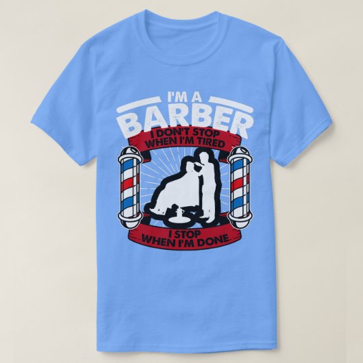 おもしろい理容師ギフトクラシックTシャツ Tシャツ (デザイン正面)