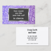 💇おもしろい理容師 名刺 (正面/裏面)