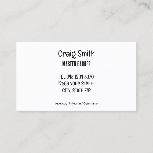 💇おもしろい理容師 名刺 (裏面)